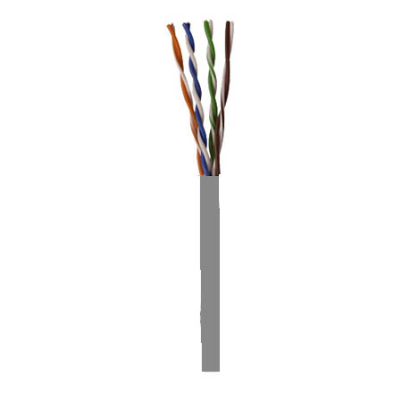 I99995-1B Southwire 23 AWG 4 Unshielded Twisted Pairs (UTP) Solid Bare Copper CMR Non-plenum Cat6 Network Cable - 1000' Pull Box - Gray