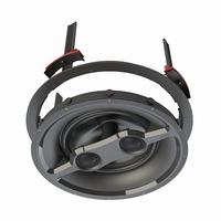 IC62TT Adept Audio IC62TT 6 1/2" 80W Polypropylene Twin-Tweeter Down-Firing Ceiling Speaker - Single Speaker - Black