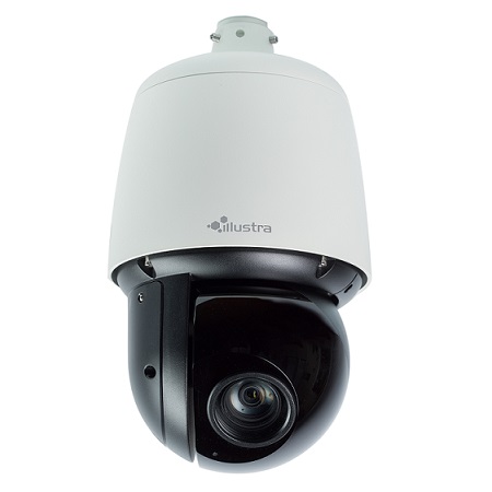 IFS02P6ONWIT Illustra 4.3 - 129mm 60FPS @ 1920x1080 Outdoor IR Day/Night WDR PTZ IP Security Camera 24VAC/PoE