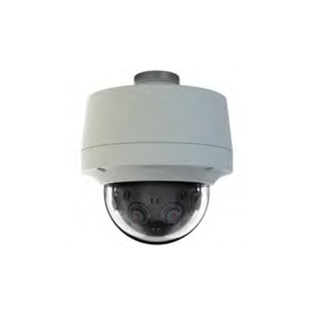 IMM12018-1P Pelco 4.8mm 12FPS @ 2048 x 1536 Indoor Vandal Day/Night WDR Multi-Sensor Panoramic Pendant Dome IP Security Camera PoE - White