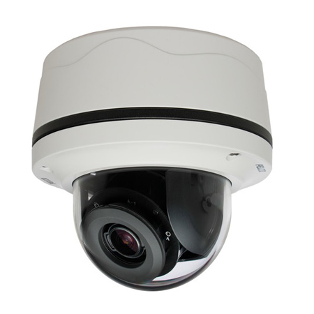 IMP321-1IS Pelco 3-10mm Varifocal 30FPS @ 2048 x 1536 Indoor IR Day/Night Dome IP Security Camera 12VDC/24VAC/POE