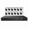 INVID-K164T512 InVid Tech 16 Channel NVR Kit 96Mbps Max Throughput - 4TB and 12 x 5MP 2.8mm Outdoor IR Turret IP Security Cameras