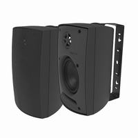 IO50B Adept Audio IO50 Indoor/Outdoor 5 1/4" 75W Injection-Molded Polypropylene Cabinet Speaker - Pair of Speakers - Black