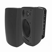 IO80B Adept Audio IO80 Indoor/Outdoor 8" 150W Injection-Molded Polypropylene Cabinet Speaker - Pair of Speakers - Black