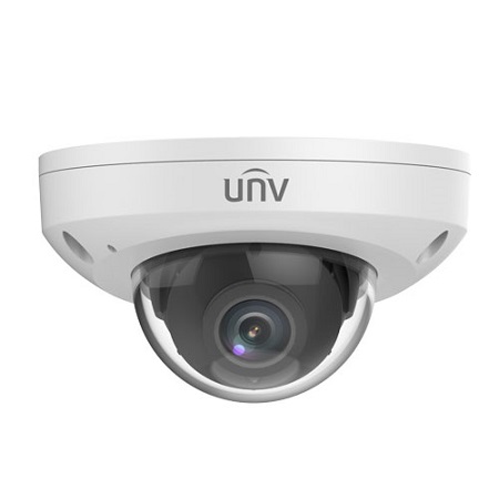 IPC314SB-ADF28K-I0 Uniview Prime I Series 2.8mm 30FPS @ 4MP LightHunter Indoor/Outdoor IR Day/Night WDR Dome IP Security Camera 12VDC/PoE