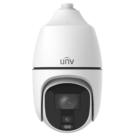 IPC68188EFW-X25-F40G-VH Uniview Pro Series 2-in 1 10~250mm Motorized 30FPS @ 8MP LightHunter Outdoor IR White Light Day/Night WDR PTZ with 4mm Panoramic IP Security Camera 24VDC/24VAC