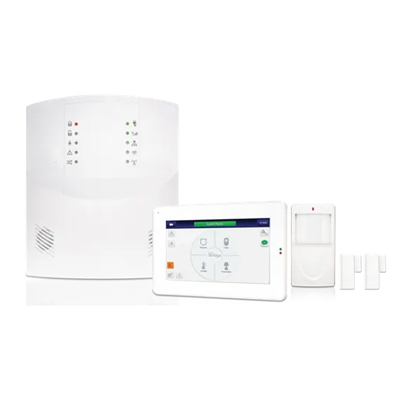 ISEC-KIT3 NAPCO iSecure Dual Path Cell/IP Verizon LTE Alarm System Kit with 7" Security Touchscreen, Wireless PIR and 2 x Wireless Window/Door Contacts