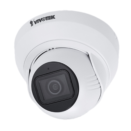 [DISCONTINUED] IT9389-H-F2 Vivotek 2.8mm 30FPS @ 5MP Indoor/Outdoor IR Day/Night WDR Pro Turret IP Security Camera PoE - White