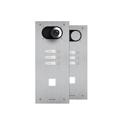 IX0103CO Comelit Switch Front Plate, 3 Buttons+Hole 40X40mm