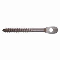 JH940-100 Platinum Tools Eye Lag Wood Screw with 1/4" Hole - 100 Pack