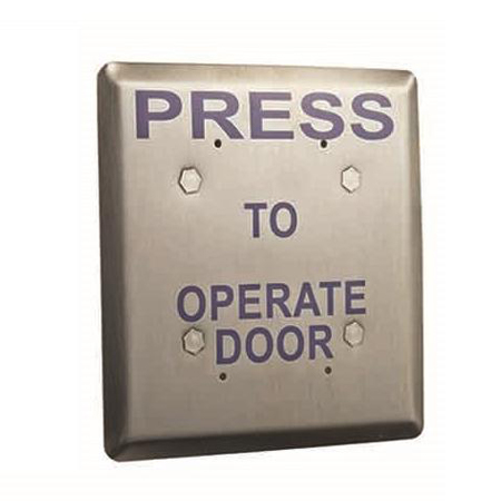 JP3-2 Alarm Controls DPDT Momentary Contacts Press to Operate Door Jumbo Push Plate