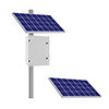KBC-AL5-600W KBC Networks 600 Watt Advanced Remote Power Kit with 2 x 300W Solar Panels, 13" D x 22" W x 30" H Powder-Coated Aluminum Enclosure and Side Panel Mount for 3-6" Pole