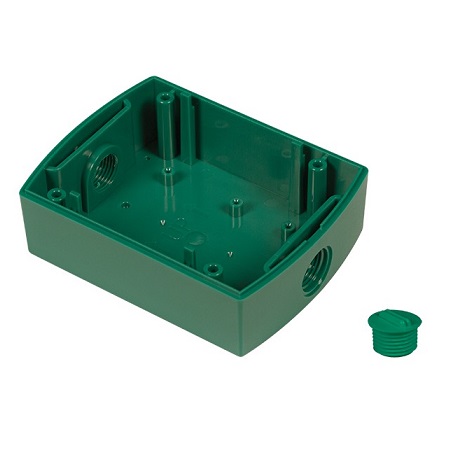 KIT-GLR-BB-1 STI Green GLR Backbox Kit with 1/2" NPT Plug