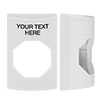 KIT-M10271-WZA STI Unnotched Replacement Shell with Non-Returnable Custom Text Label English - White