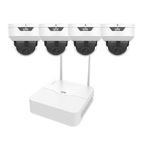 KIT/NVR301-04LS3-W-4-322LB-ABF28WK-G Uniview 4 Channel NVR Wi-Fi Kit 40Mbps Max Throughput - No HDD and 4 x 2.8mm 1080p Dome IP Security Cameras