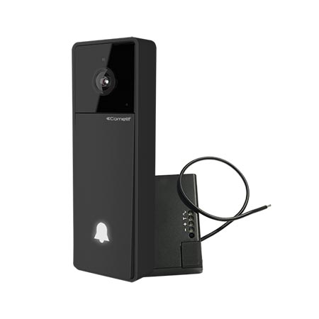 KITVISTO Comelit Visto WiFi Video Doorbell Camera Kit with Adapter