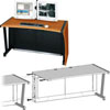 LD-6430HM-RA Middle Atlantic LCD Monitoring Desk, 64 Inch Width, 30 Inch Height, Add-A-Bay Right, Honey Maple Finish