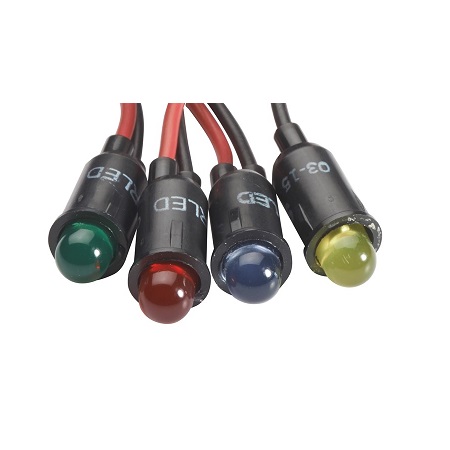 LDR-B Alarm Controls 1/4" Bi-Color Red and Green LED - 10 Pack