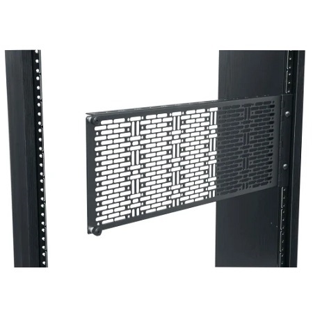 APM-4 Middle Atlantic 4 Space Hinged, Accessory Mounting Panel with Black Finish