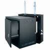 EWR-10-17SD Middle Atlantic 10 Space (17 1/2 Inch ) EWR Economic Sectional Wall Rack with Solid Front Door, Black Finish