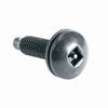 HSK Middle Atlantic 100 Pieces Guardian Series Black Square Post Security Screws with Washers