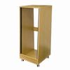 OSR24 Middle Atlantic 24 Space ( 42 Inch ) Oak Sloped Studio Rack with Casters