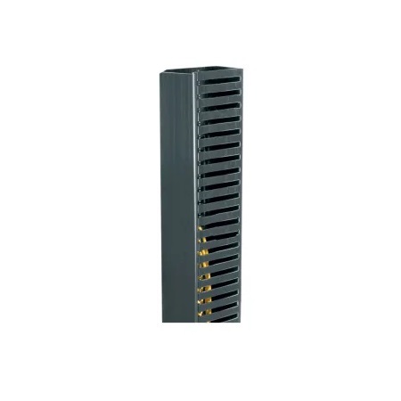 PCD-4-4-38SC Middle Atlantic Plastic Cable MGMT Duct with Cover, Single Channel, 4 Inch Width x 4 Inch Depth x 38RU, Black Finish