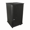 RFR-2428BR Middle Atlantic 24 Space Reference Series Rack, 28 Inch Wide, 28 Inch Deep, 24 Rack Space, Glass Door, 4 In Casters, Black Rain