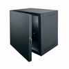 SBX-7 Middle Atlantic 7 Space (12 1/4 Inch), 15 Inch Deep Wall Rack with Locking Front Door, Black Finish