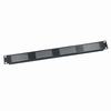 VTP-1 Middle Atlantic 1 Space (1 3/4 Inch) Slotted Vent Panel, Black Brushed Finish