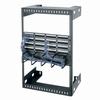 WM-8-12 Middle Atlantic 8 Space (14 Inch), Wall Mount Relay Rack, 12 Inch Deep, Black Finish