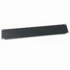 WSB2 Middle Atlantic 2 Space (3 1/2 Inch) Flanged Steel Blank Panel, Black Wrinkle Finish