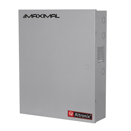 MAXIMAL11V Altronix 16 Channel 3.5Amp 24VDC or 3.5Amp 12VDC Access Control Power Supply in UL Listed NEMA 1 Indoor 19 W x 26 H x 6.25 D Steel Electrical Enclosure