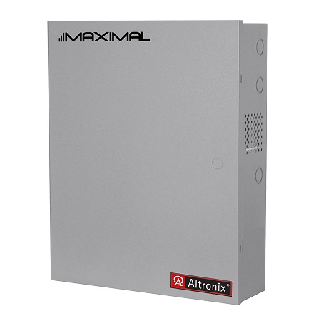 MAXIMAL13EV Altronix 1 Channel 6Amp 24VDC or 6Amp 12VDC Power Supply in UL Listed NEMA 1 Indoor 19 W x 26 H x 6.25 D Steel Electrical Enclosure