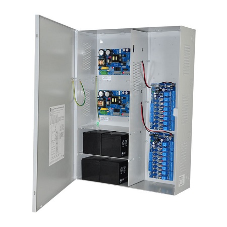 MAXIMAL33FV Altronix 16 Channel 6Amp 24VDC or 6 Amp 12VDC Access Control Power Supply in UL Listed NEMA 1 Indoor 19 W x 26 H x 6.25 D Steel Electrical Enclosure