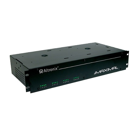 MAXIMAL33R Altronix (2) 8 Output Fused Rack Mount Power Supply/Chargers w/ Controller 12VDC or 24VDC @ 6Amp