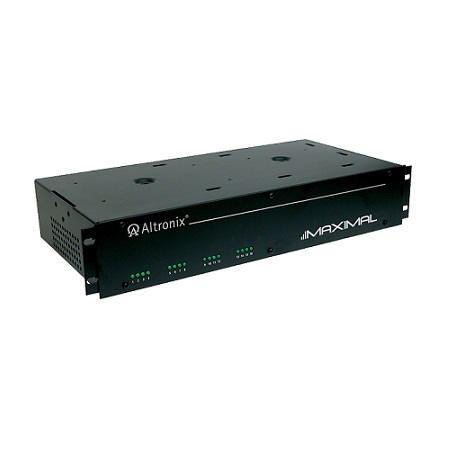 MAXIMAL33RD Altronix 2 x 8 Output PTC Rack Mount Power Supply/Chargers w/ Controller 12VDC or 24VDC @ 6Amp