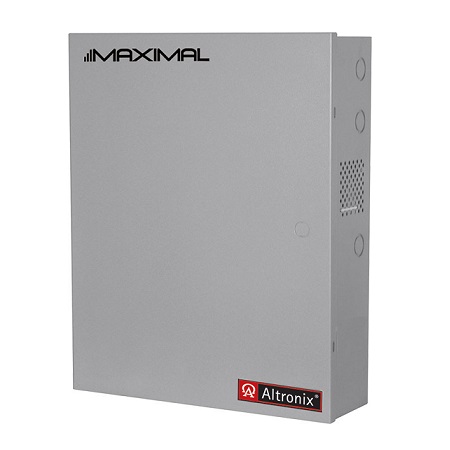 MAXIMAL55DV Altronix 16 Channel 9.5Amp 12VDC Access Control Power Supply in UL Listed NEMA 1 Indoor 19 W x 26 H x 6.25 D Steel Electrical Enclosure