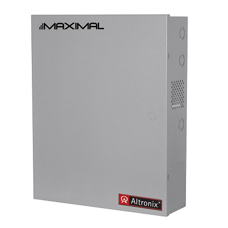 Maximal55EV Altronix 2 Channel 20Amp 12VDC Power Supply in UL Listed NEMA 1 Indoor 19 W x 26 H x 6.25 D Steel Electrical Enclosure