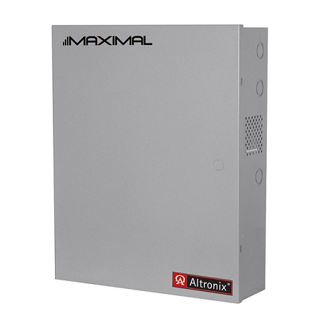 MAXIMAL75DV Altronix 16 Channel 9.5Amp 12VDC Access Control Power Supply in UL Listed NEMA 1 Indoor 19 W x 26 H x 6.25 D Steel Electrical Enclosure