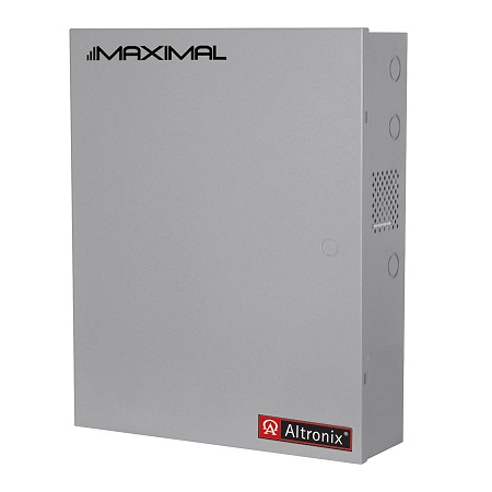 MAXIMAL77EV Altronix 2 Channel 20Amp 24VDC Power Supply in UL Listed NEMA 1 Indoor 19 W x 26 H x 6.25 D Steel Electrical Enclosure