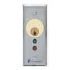 MCK-3-2 Alarm Controls SPDT Alternate Action Switch - 1.75" Wide Stainless Steel Plate with Green and Red LED
