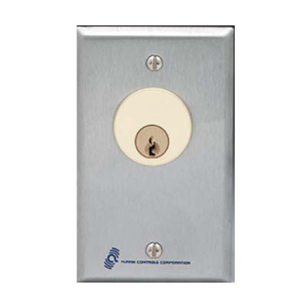MCK-4-2 Alarm Controls SPDT Alternate Action Switch - Single Gang Stainless Steel Wall Plate