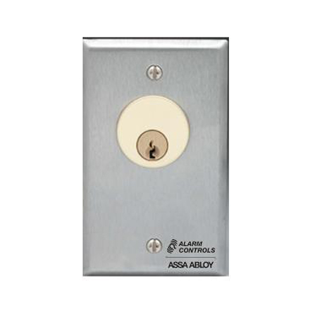 MCK-4-5 Alarm Controls Pneumatic Time Delay Switch - Single Gang Stainless Steel Wall Plate