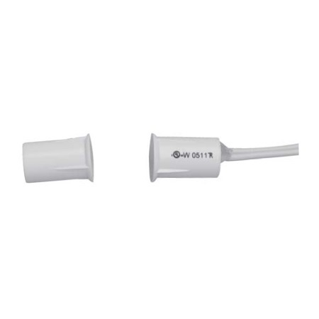MINI-11B-WH-10 Tane Alarm .45 Diameter Normally Closed Open Loop Recessed Magnetic Contact .5" Gap - Pack of 10 - White