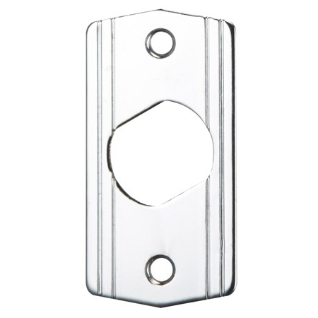 MP-21 Alarm Controls Key Switch Plate for Medeco Lock, Chrome Plated Brass Mini-Plate