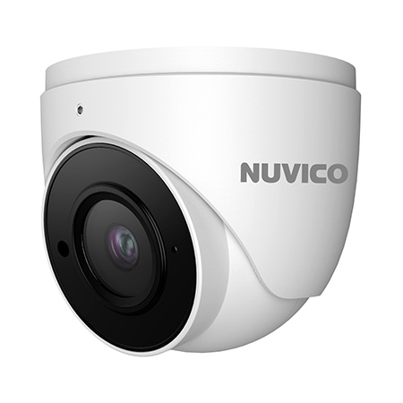 NCT-5ML-E2 Nuvico Xcel Series 2.8mm 20FPS @ 5MP Indoor/Outdoor IR Day/Night DWDR Eyeball IP Security Camera 12VDC/PoE - Built-in Microphone