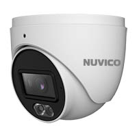 NCT-5MLC-E2 Nuvico Xcel Series 2.8mm Lens 30FPS @ 5MP ColorBurst Indoor/Outdoor White Light Day/Night WDR Eyeball IP Camera 12VDC/PoE