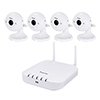 ND8212W-2TB-4IP60 Vivotek 4 Channel IP + 4 Channel Wifi NVR 40Mbps Max Throughput w/ Built-in Wifi - 2TB w/ 4 x 2MP Indoor Cube IP Security Cameras