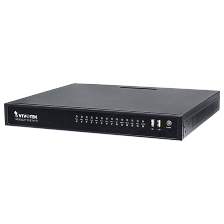 [DISCONTINUED] ND8322P-3TB Vivotek 8 Channel NVR 64Mbps Max Throughput w/ 8 Channel PoE Built-in - 3TB